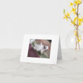 Carte Rire Bulldog Chiot (Fleur jaune)