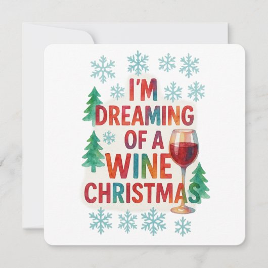 Carte Rires de Noël à l'encre alcoolique (Devant)