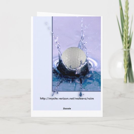 Carte Risque d'eau (Dos)