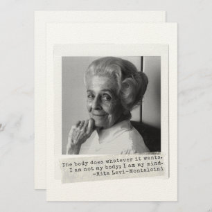 Carte Rita Levi-Montalcini cite les femmes dans la scien