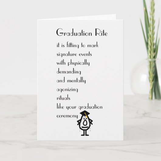 Carte Rite de graduation (Devant)