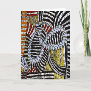 Carte Rituel du serpent shaman tribal