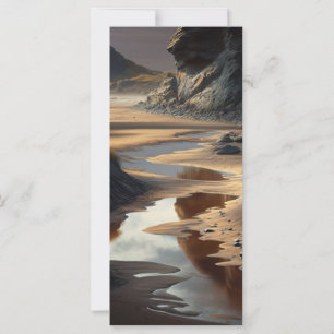 Carte Rivage au coucher du soleil
