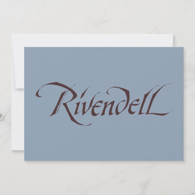 Carte Rivendell Name Solid (Devant)