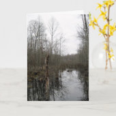 Carte Rivière à travers la nature sauvage (Fleur jaune)