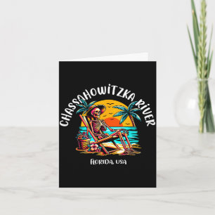Carte rivière Chassahowitzka floride fun squelette au