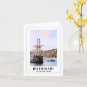 Carte Rivière Dart, Dartmouth, Devon (Fleur jaune)
