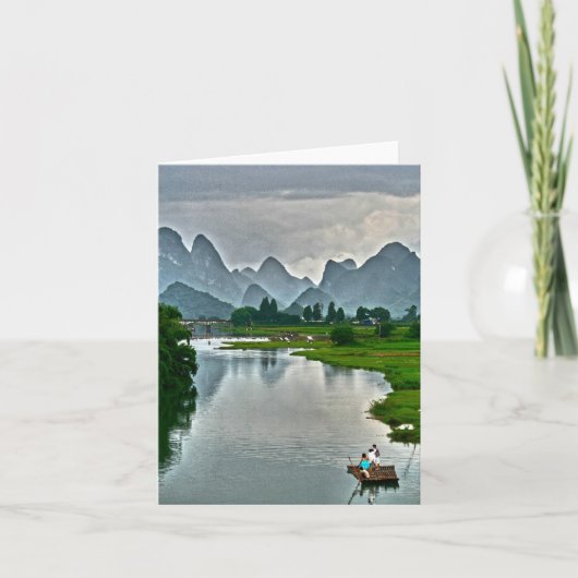 Carte Rivière de Yulong, Yangshuo (Devant)
