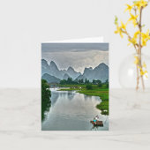 Carte Rivière de Yulong, Yangshuo (Fleur jaune)