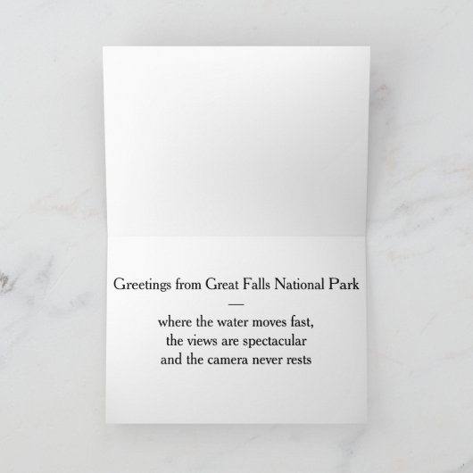 Carte Rivière Potomac, Great Falls Park (Intérieur)