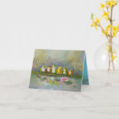 Carte Rivière Ribbit - Peinte à la main (Fleur jaune)