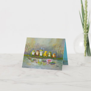 Carte Rivière Ribbit - Peinte à la main