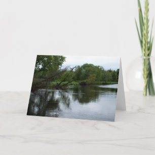 Carte "Rivière Saranac" Photo Adirondack River & Trees