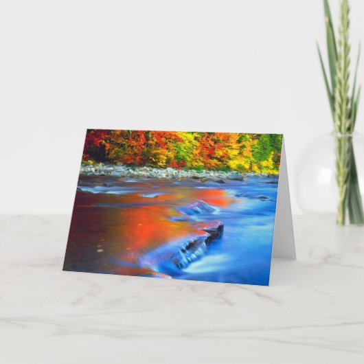 Carte Rivière Swift reflétant les couleurs d'automne (Devant)