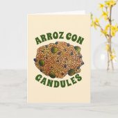 Carte Riz con pois Porto-Ricain Riz Pois (Fleur jaune)