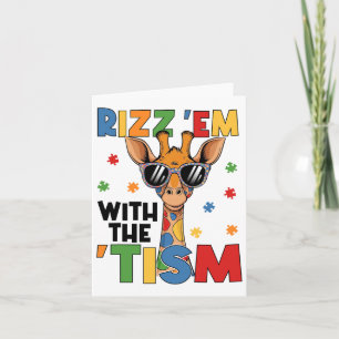 Carte Rizz Em Avec Tism Autistic Giraffe Autism Awar