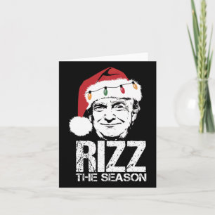 Carte Rizz La Saison Drôle Trump Noël Père Noël Pajama