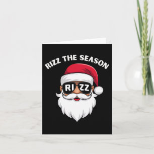 Carte Rizz La Saison Père Noël Rizzmas Riz Drôle de Chri
