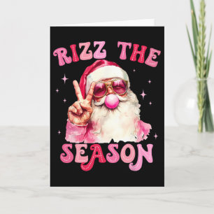 Carte Rizz La Saison Santa Bubble Gum Rose Rizzmas Chri