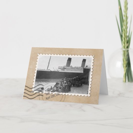 CARTE RMS TITANIC (Devant)