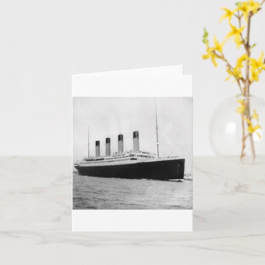 Carte RMS Titanic (Fleur jaune)