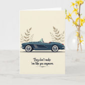 Carte Roadster Classique Rayée (Fleur jaune)