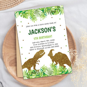 Carte Roarsome Party pour garçons ou filles