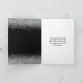 Carte Robe Argent Faux Parties scintillant Douce 16 Anni (Intérieur)