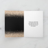 Carte Robe de Champagne Faux Parties scintillant Douce 1 (Intérieur)