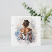 Carte Robe de mariée de future mariée (Debout devant)