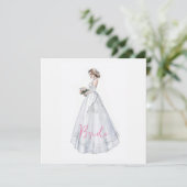 Carte Robe de mariée pour la fête de mariage (Debout devant)