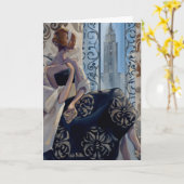 Carte Robe de noir de Trish Biddle New York (Fleur jaune)
