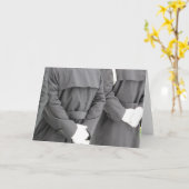 Carte Robe de pompier A, Blanc à l'intérieur 3 (Fleur jaune)