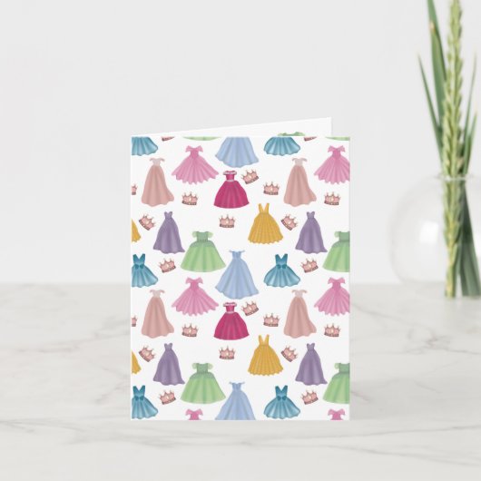 Carte Robe de princesse Conte de fée Patron pour petite (Devant)