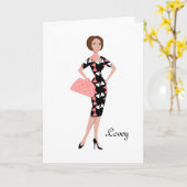 Carte Robe Dressy (Fleur jaune)