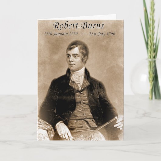 CARTE ROBERT BURNS (Devant)