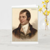 Carte Robert Burns "Pour la connaître" Citation d'amour (Fleur jaune)