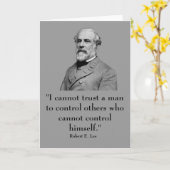 Carte Robert E. Lee et citation (Fleur jaune)