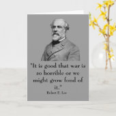 Carte Robert E. Lee et citation (Fleur jaune)