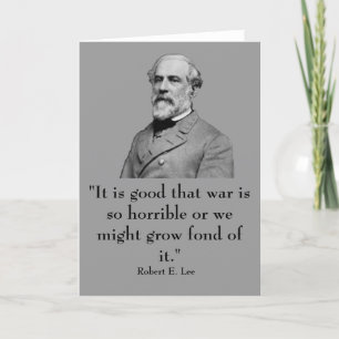 Carte Robert E. Lee et citation