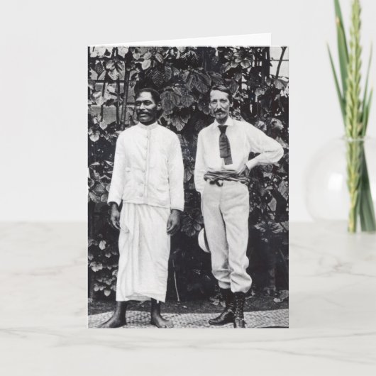 Carte Robert Louis Stevenson et son ami (Devant)