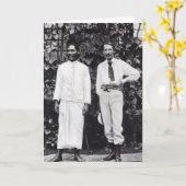 Carte Robert Louis Stevenson et son ami (Fleur jaune)