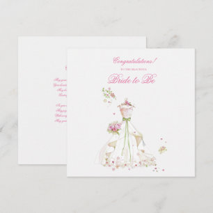 Carte Robes de mariée pour douches de mariée Félicitatio