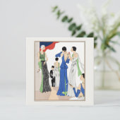 Carte Robes du soir vintage des femmes 1930 (Debout devant)