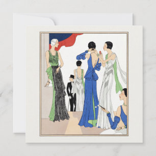 Carte Robes du soir vintage des femmes 1930