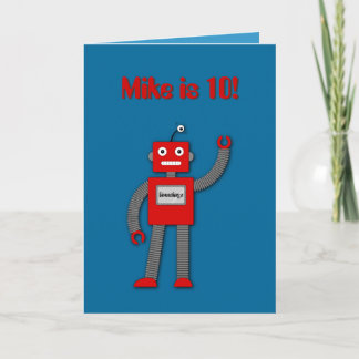 Carte Robi the Retro Robot Enfants