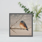 Carte Robin dans la neige (Debout devant)