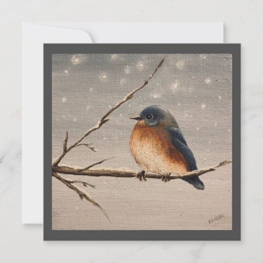 Carte Robin dans la neige (Devant)