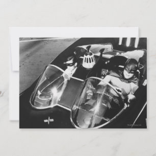 Carte Robin et Batman en Batmobile