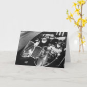 Carte Robin et Batman en Batmobile (Fleur jaune)